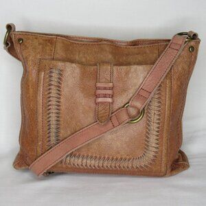 The Sak Light Brown HERITAGE Leather Crossbody Bag